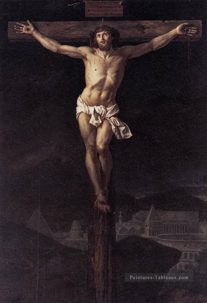 Le Christ sur la Croix néoclassicisme Jacques Louis David Peintures à l'huile